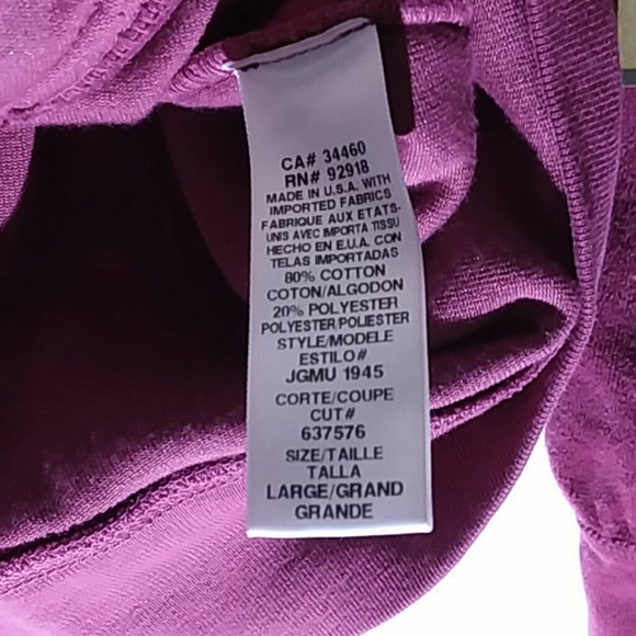 Vtg Juicy Couture USA Velour Jacket Zip L 2010 Burgundy NWT - Picture 7 of 12